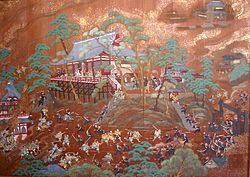 A sógitai és a császári katonák összecsapása az uenói templomnál