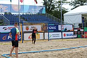 Deutsch: Beachhandball Europameisterschaften 2019 (Beach handball Euro); Tag 3: 4. Juli 2019 – Frauen, Hauptrunde Gruppe II, Deutschland-Spanien 1:2 (18:24, 24:14, 8:9) English: Beach handball Euro; Day 3: 4 July 2019 – Women Main Round Group II – Germany-Spain 1:2 (18:24, 24:14, 8:9)