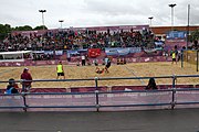 Deutsch: Beachhandball bei den Olympischen Jugendspielen 2018; Tag 5, 10. November 2018; Jungen, Hauptrunde - Thailand-Argentinien 2:1 English: Beach handball at the 2018 Summer Youth Olympics at 11 October 2018 – Boys Main Round – Thailand-Argentina 2:1