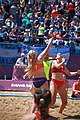 Deutsch: Beachhandball bei den Olympischen Jugendspielen 2018 in Buenos Aires; Tag 7, 13. Oktober 2018; Mädchen, Halbfinale – Niederlande-Kroatien 0:2 English: Beach handball at the 2018 Summer Youth Olympics in Buenos Aires at 13 October 2018 – Girls Semifinal – Netherlands-Croatia 0:2 Español: Handball de playa en los Juegos Olimpicos de la Juventud Buenos Aires 2018 en 13 de octubre de 2018 – Semifinales Femeninas - Países Bajos-Croacia 0:2