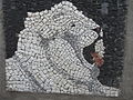 Mosaic on the wall of the zoo of Belgrade.