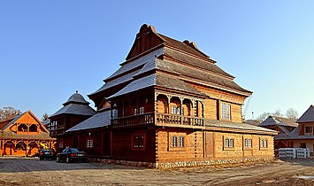 Budowa Miasteczka na Szlaku Kultur – rekonstrukcja synagogi z Wołpy.