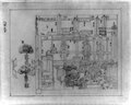 Bird's-eye view of the residential compound of a nobleman in Beijing; includes Chinese language characters identifying features of the residence LCCN2011660682.tif