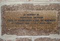 Inscribed stone for the 2nd Duke of Connaught, Earl of MacDuff