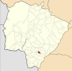 Localização de Glória de Dourados em Mato Grosso do Sul