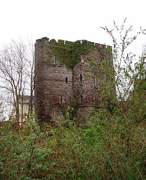 Colour photograph of Brecon Castle in 2006