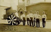 Scene at Brightwood Mills in 1908