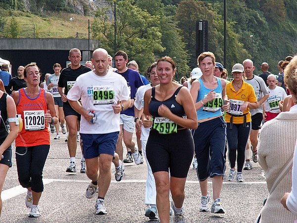 Runners taking part in the Bristol Half Marathon