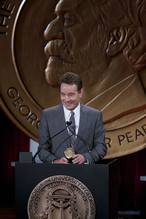 Bryan Cranston accepting the Peabody Award for Breaking Bad at the 73rd Annual Peabody Awards