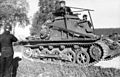 Német Sd.Kfz. 265 kis Panzerbefehlswagen páncélozott parancsnoki páncélos valahol Oroszországban, valószínűleg 1941-ben vagy 1942-ben.