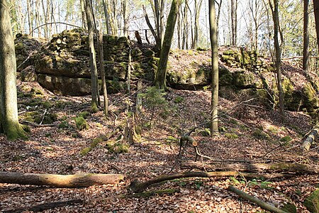 Burgstall Alte Veste, Ringmauer