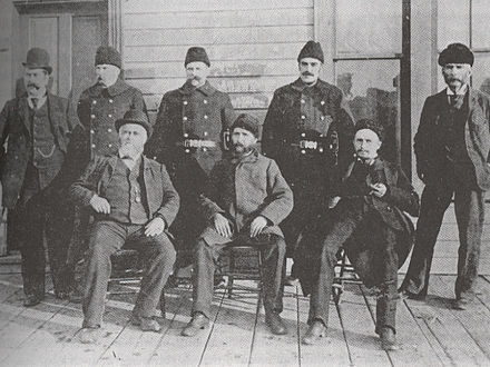 Sifton, front row right, as Calgary's city solicitor, 1892