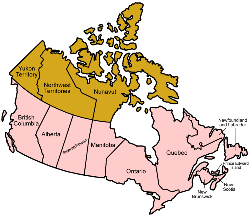 map of canada provinces for kids