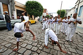 Capoeira na rúa. Macaúbas, Bahia