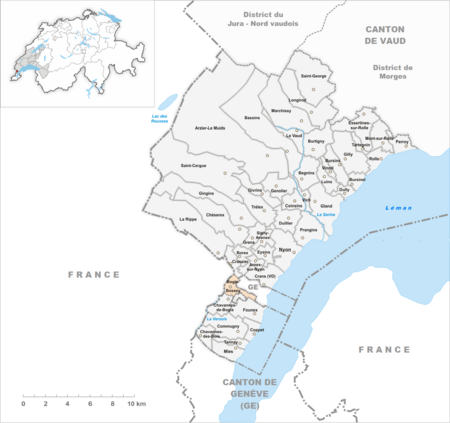 Carte commune Bogis Bossey 2021