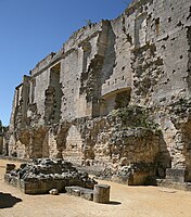 As ruínas do Grande Salão no Château de Coucy
