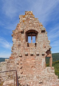 Wall of the Palas Château de Fleckenstein France