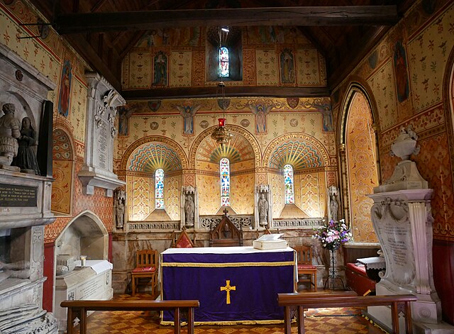The chancel of the Church of Saint Mary