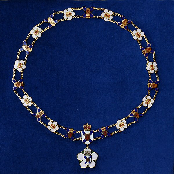 Chancellor's Chain of the Order of Nova Scotia, as worn by the Lieutenant Governor of Nova Scotia