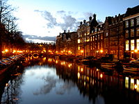 Eine Gracht in Amsterdam