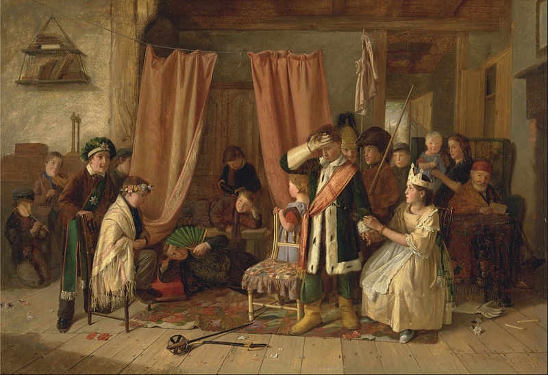 File:Charles Hunt - Children acting the 'Play Scene' from "Hamlet," Act II, Scene ii - Google Art Project.jpg