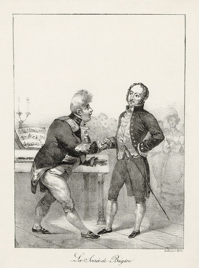 Rossini meets King George IV of the United Kingdom
