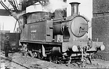 Locomotive No. 3 in later years Clapham Stewarts Lane Locomotive Depot geograph-2654012-by-Ben-Brooksbank.jpg