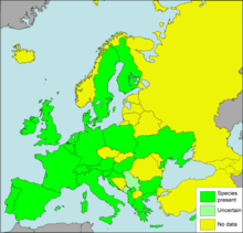 Cornu aspersum Presence in European countries.png
