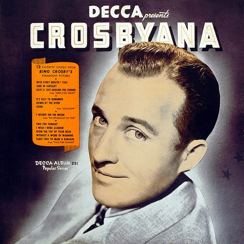 Cover for Bing Crosby's 1941 compilation album Crosbyana issued on six 78 records