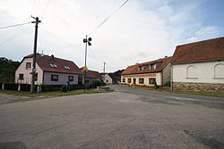 Crossroad in Naloučany, Třebíč District.jpg