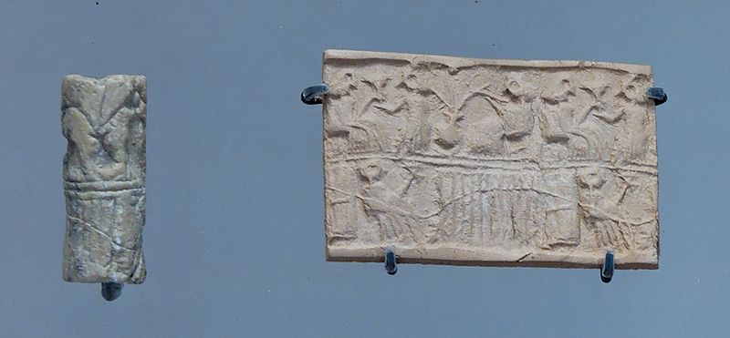 File:Cylinder seal god-ship Louvre AO18356.jpg