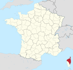 Kart over Haute-Corse