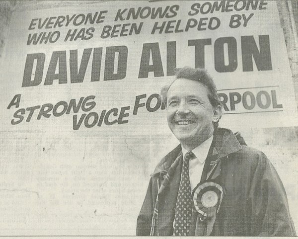 David Alton and his 1979 by-election campaign poster