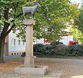 Sculpture Düxer Bock / small memorial / fountain