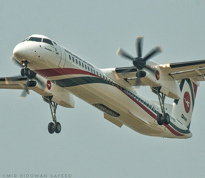 File:Dashing Dash of Biman Bangladesh Airlines on finals! .jpg