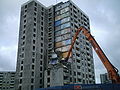Connolly tower being demolished by mechanical means in 2007.