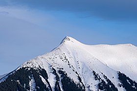 La dent de Valère vue depuis Champoussin.