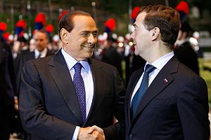 Dmitry Medvedev in Italy 16-17 February 2011-17.jpeg