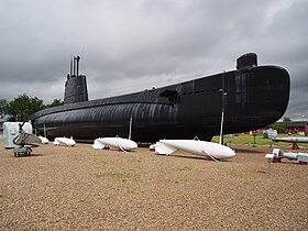 Ubåden Springeren ved Aalborg Søfarts- og Marinemuseum.