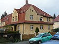 Siedlung Baugenossenschaft Zschachwitz: Doppelhaus mit Einfriedung (Jonsdorfer Straße 13 und Rosenthaler Straße 21)