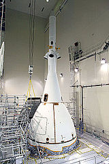 EFT-1 Orion in fairing and with LES, October 2014
