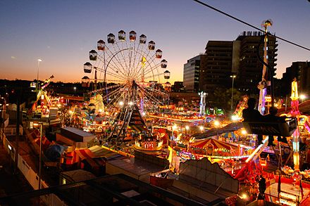 "Ekka", the Royal Queensland Exhibition, is held each August at the Brisbane Showgrounds.