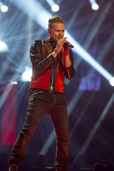 Nicky Byrne during a rehearsal before the second semi-final