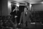 Max Frisch und Regisseur Kurt Hirschfeld, Proben zum Theaterstück Andorra, Schauspielhaus Zürich, 1961