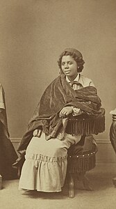 Edmonia Lewis, by Henry Rocher (restored by Adam Cuerden)