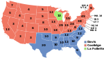Peta pemilu, pemilu tahun 1924