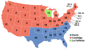 1924 electoral vote results