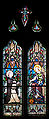 Enniscorthy St. Aidan's Cathedral West Aisle Sixth Window Saint Dominic Receives the Rosary from the Virgin Mary 2009 09 28.jpg