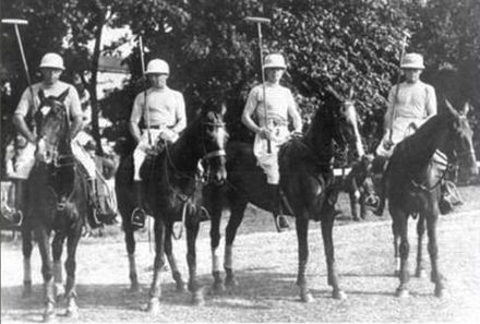 L'équipe argentine de polo, médaillée d'or aux Jeux olympiques d'été de 1924 à Paris.