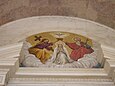 Fresco en la Iglesia de la Santísima Trinidad, en Fátima